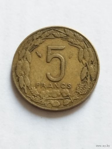 Центральная Африка 5 франков 1975