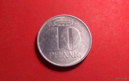 10 пфеннигов 1983. Германия - ГДР.