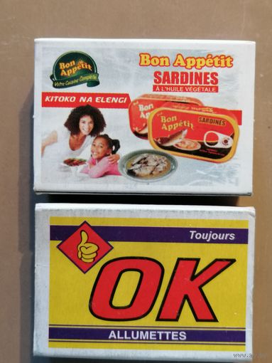 Спичечные коробки 5 х 3.5 х 1.5 см, серия "ОК", спички