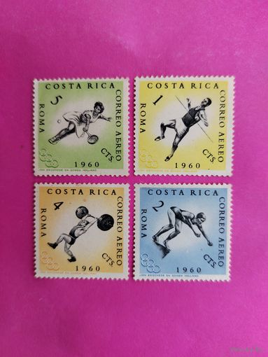 Коста-Рика. Спорт. ( 4 марки ) 1960 года. 3-1.