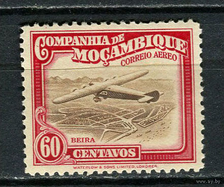Португальские колонии - Мозамбик (Comp de Mocambique) - 1935 - Авиация 60С - [Mi.194] - 1 марка. MH.  (Лот 24Jo)-T4P15