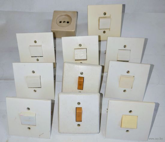 Выключатели СССР 10А не б/у