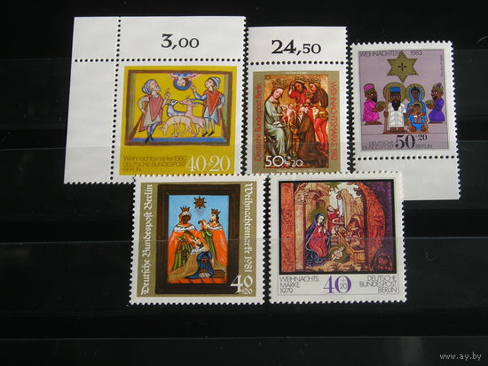 Зап. Берлин 1979-83 Рождество х 5