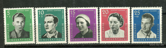 ГДР - 1961г. - Известные люди - полная серия, MNH [Mi 808-812] - 5 марок