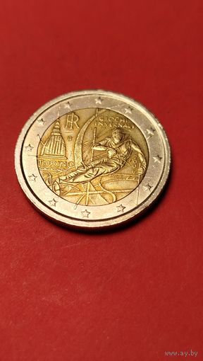 2 Евро 2006. Италия. XX зимние Олимпийские Игры, Турин 2006. С рубля. (14)