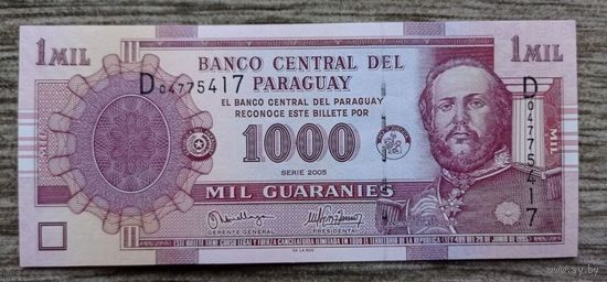 Werty71 Парагвай 1000 гуарани 2005 UNC Банкнота