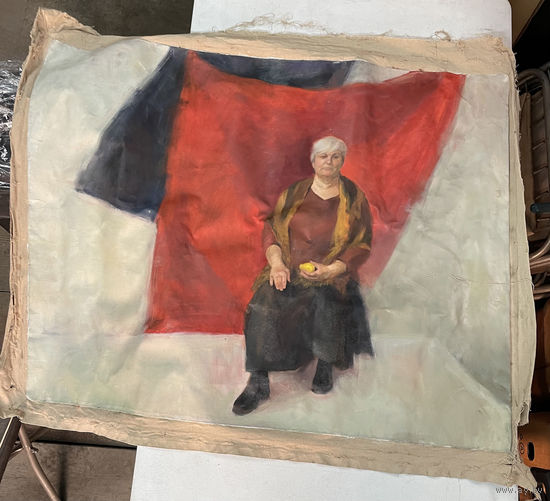 Картина маслом больная Женщина с лимоном