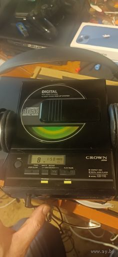 Cd player плеер Япония 1984 год crown cd 110  винтаж рабочий