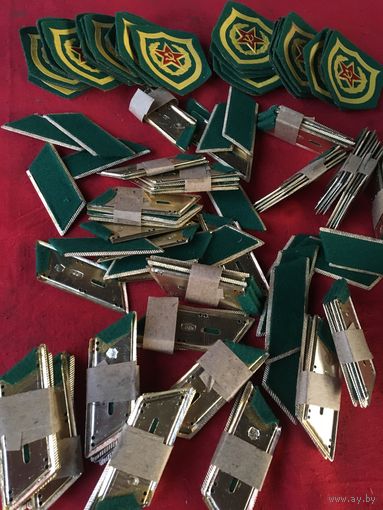 Парадные пограничные  СКЛАДСКИЕ советские  петлицы! Цена за пару.
