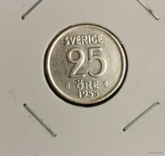 210. 25 эре 1955 г. Серебро