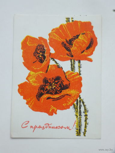 Козлов с праздником 1968 10х15 см