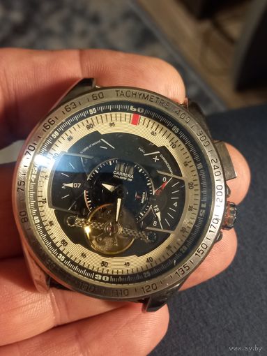 Часы стильные Carrera Calibre 36 Stag HEUER на ходу в ремонт кнопки