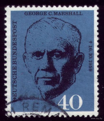 1 марка 1960 год ФРГ 344