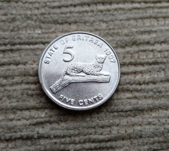 Werty71 Эритрея 5 центов 1997 1991