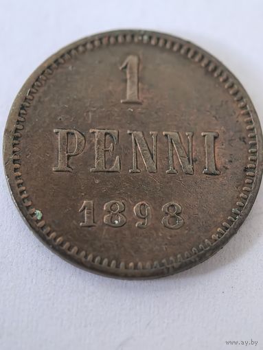 1 пенни 1898 г.  Финляндия,
