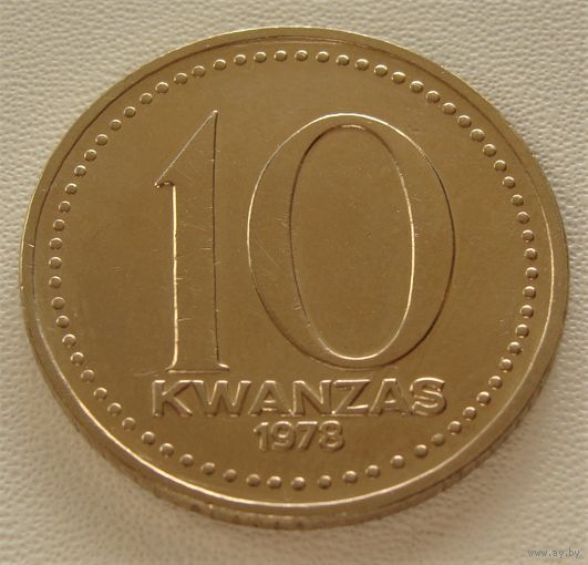 Ангола. 10 кванза  1978 год  KM#86.1