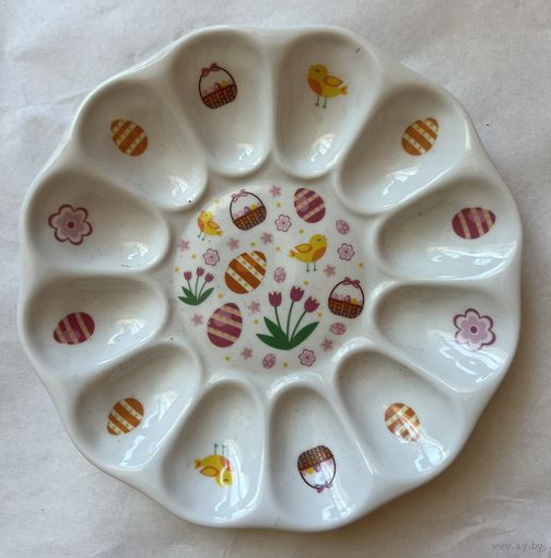 Блюдо для фаршированных яиц 220 мм (Пасхальные яйца)  ДФЗ