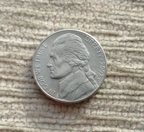Werty71 США 5 центов 2002 D Белый дом Джефферсон