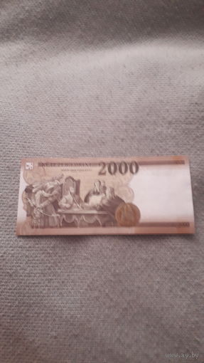 ВЕНГРИЯ 2000 форинтов2016 год