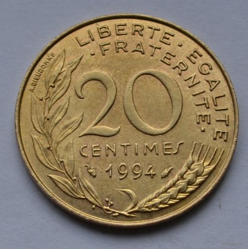 Франция, 20 сантимов 1994 г.