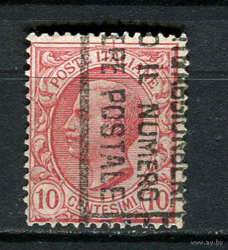 Королевство Италия - 1906 - Король Виктор Эммануил III 10C - [Mi.89] - 1 марка. Гашеная.  (Лот 63FP)-T25P25