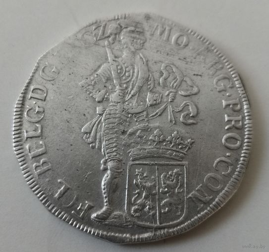 1 талер 1698 года.(Зильбердукат.) Нидерланды.  Zilveren dukaat 1698, ОТЛИЧНЫЙ!!!