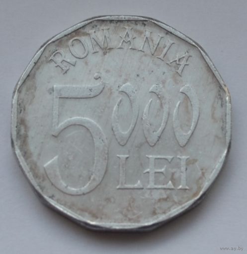 Румыния, 5000 леев 2002 г.