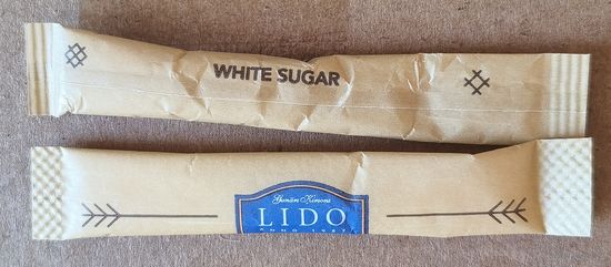 Сахар, сахарные пакетики, ЛАТВИЯ, "ЛИДО"