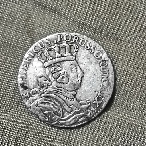 6 грошей(1757г.) Пруссия.Серебро.0.500