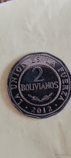 Боливия 2 боливиано 2012