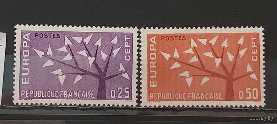 РАСПРОДАЖА ФРАНЦИЯ 1962г. Полная серия. Чист*