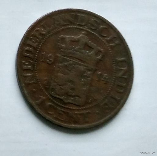 Голландская Ост-Индия 1 цент, 1914 2-8-10