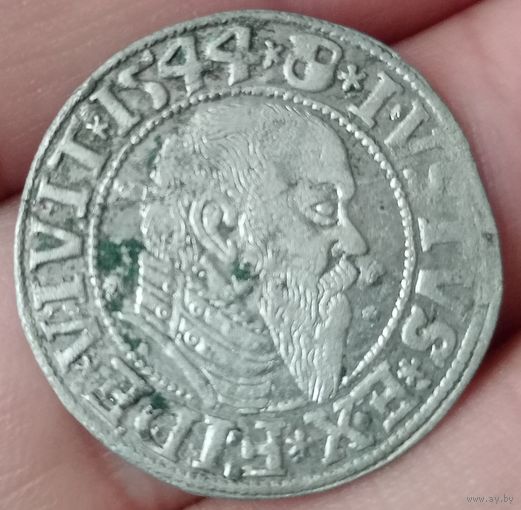 Грош 1544 года Альбрехт Гогенцоллерн Пруссия