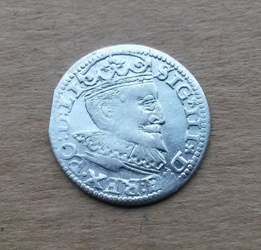 Речь Посполитая, 3 гроша, Рига, 1595 г., Сигизмунд III (1587-1632), серебро