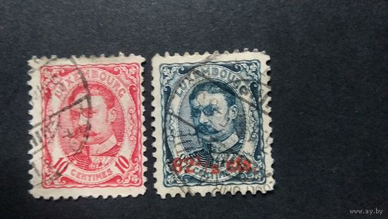 Люксембург\338фе\ 1906\1912 Герцог. Надпечатка