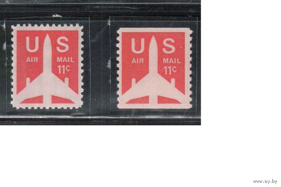 США-1971, (Мих.1029 А+С), ** , Авиапочта (одиночка)
