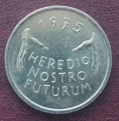 Швейцария 5 франков, 1975. Защита памятников.