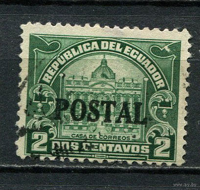 Эквадор - 1927 - Надпечатка POSTAL на 2С - [Mi.244] - 1 марка. Гашеная.  (Лот 29JD)-TG2P1