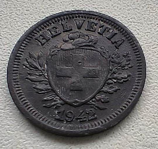 Швейцария 1 раппен, 1942  3-15-12