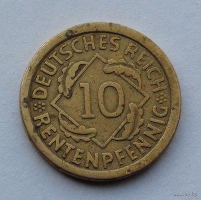 Германия 10 рентенпфеннигов, 1924 E