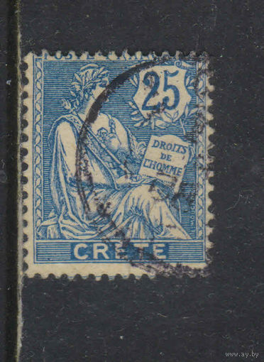 Франция Почта за рубежом Крит Османская Имп 1902 Вып Республика Стандарт #9
