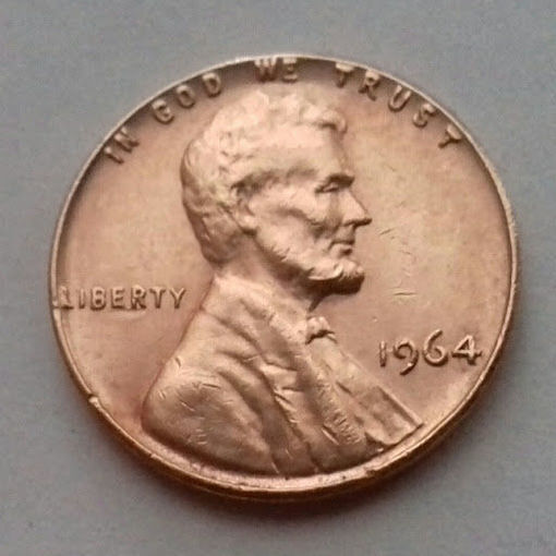 1 цент, США 1964, 1964 D
