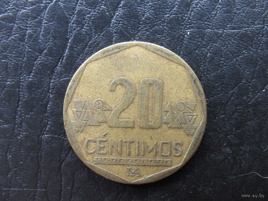 Перу. 20 сентимов. 2004. С 20 копеек. Распродажа коллекции. Смотрите другие лоты.
