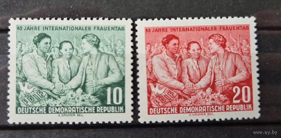 Германия, ГДР 1955 г. Mi.450-451 MNH** полная серия