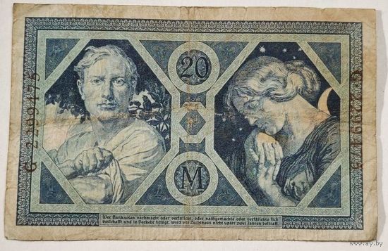 1915 год Германия 20 марок
