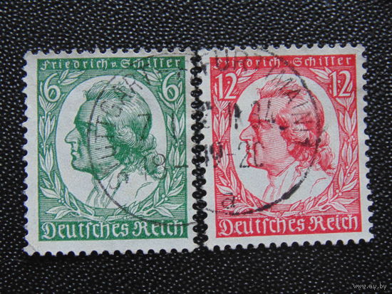 Германия. Рейх 1934 г. Фридрих Шиллер.