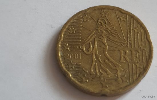 Франция 2001 20 евроцентов