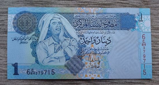 Werty71 Ливия 1 динар 2004 UNC банкнота