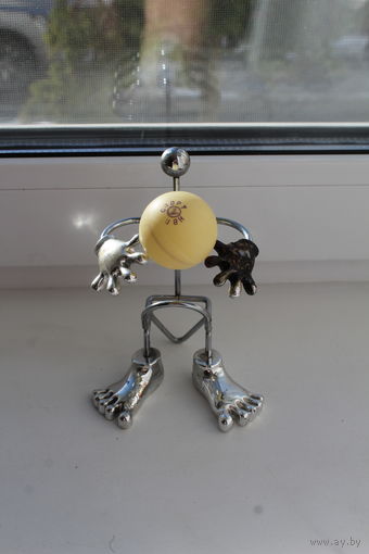 Шарик для настольного тенниса. СССР. синее клеймо