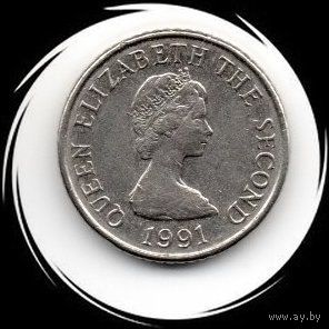 Джерси. 5 пенсов 1991